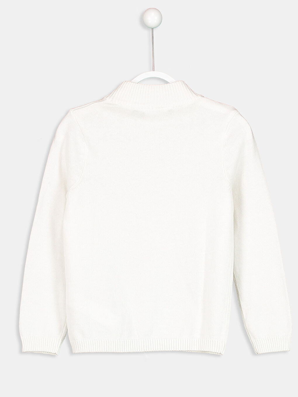 Ekru Kız Çocuk Kazak-1