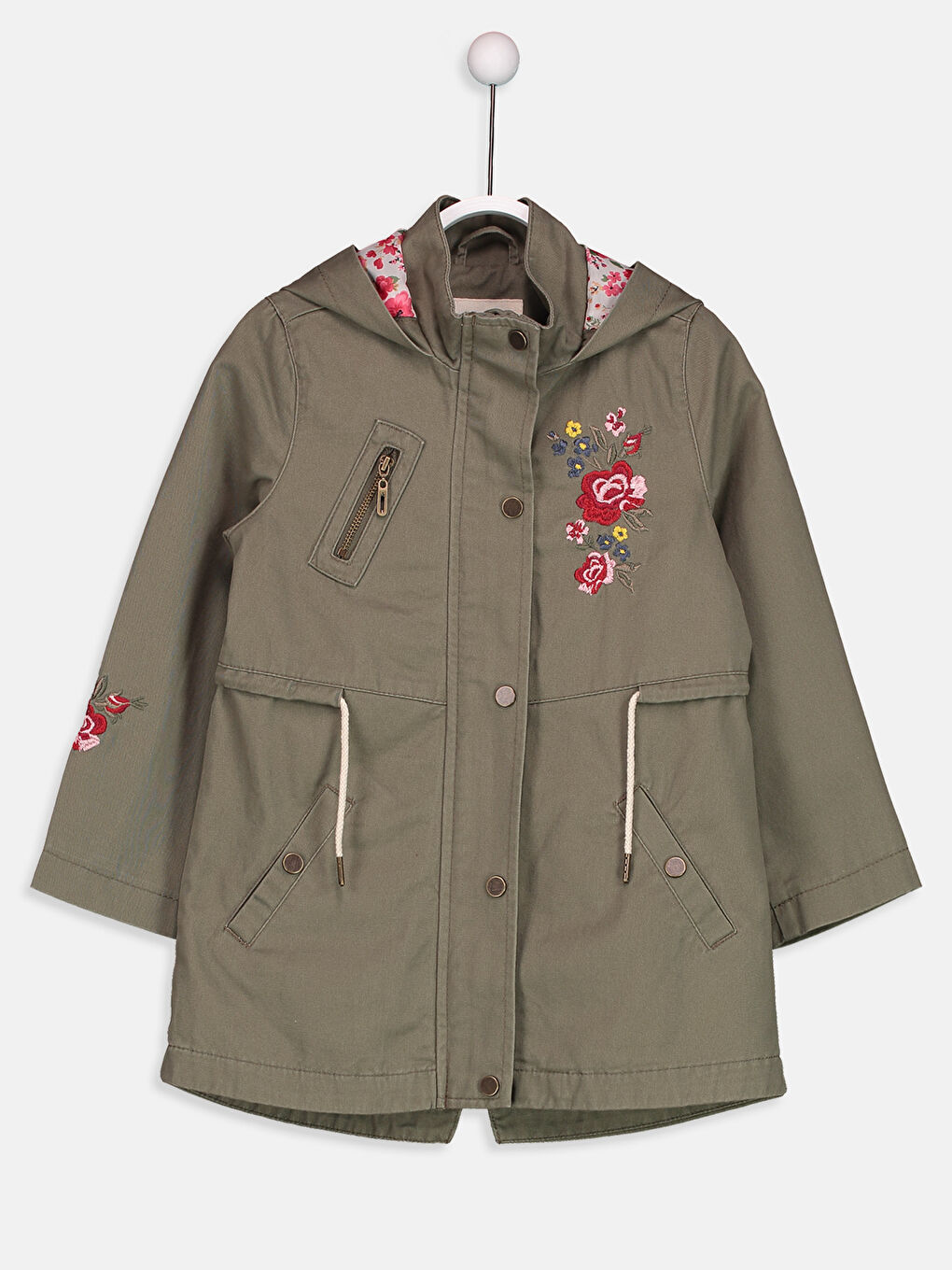 LCW Kids Girl KHAKI Coat -8W1013Z4-D2T