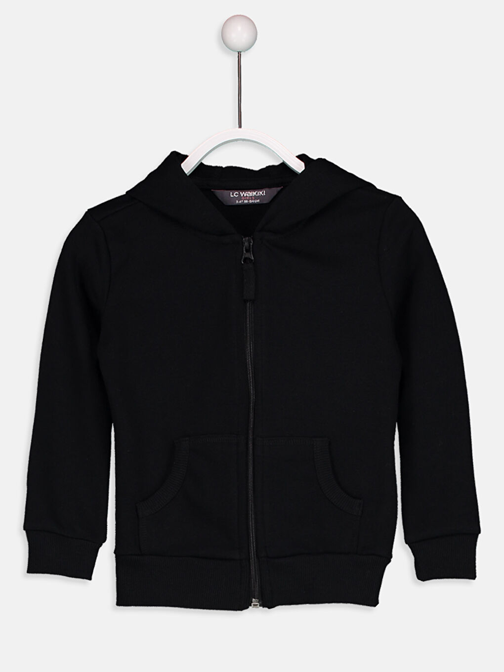 Girl BLACK Zip-Up Sweatshirt