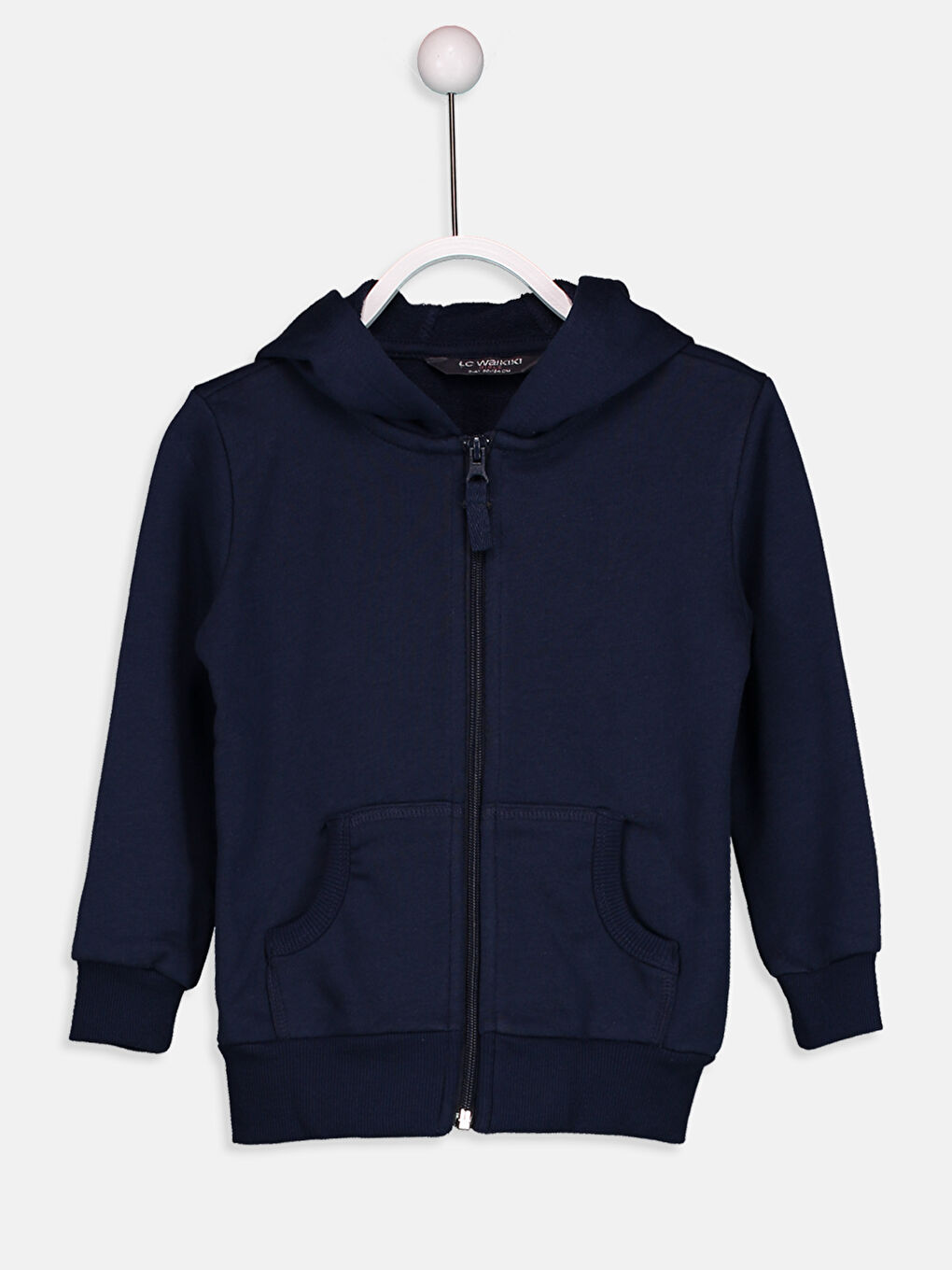 Girl NAVY Zip-Up Sweatshirt