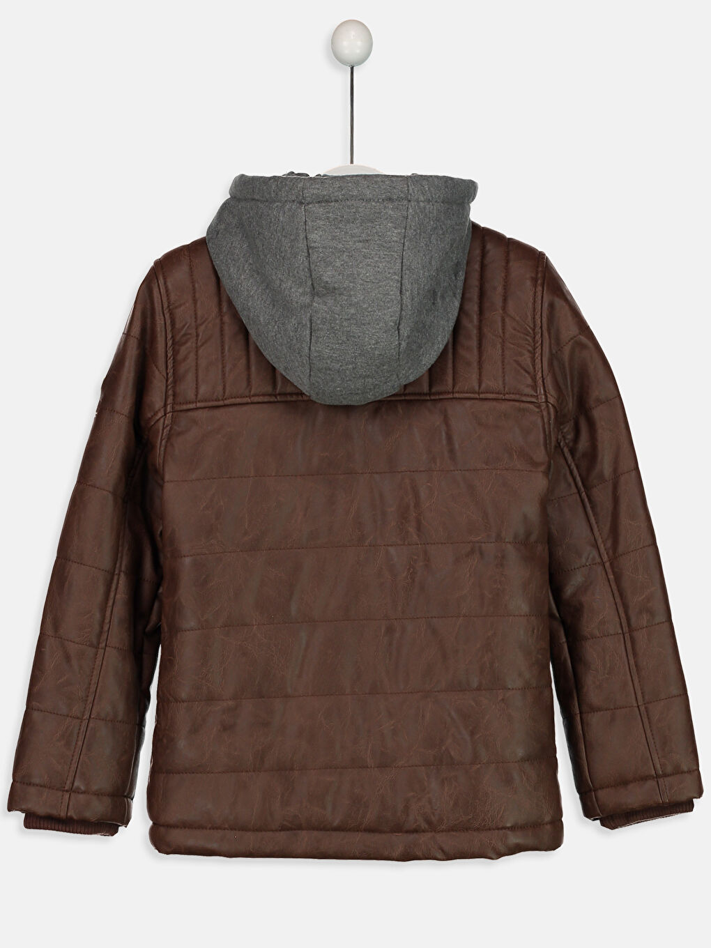 Manteau en simili cuir BRUN Garçon-1
