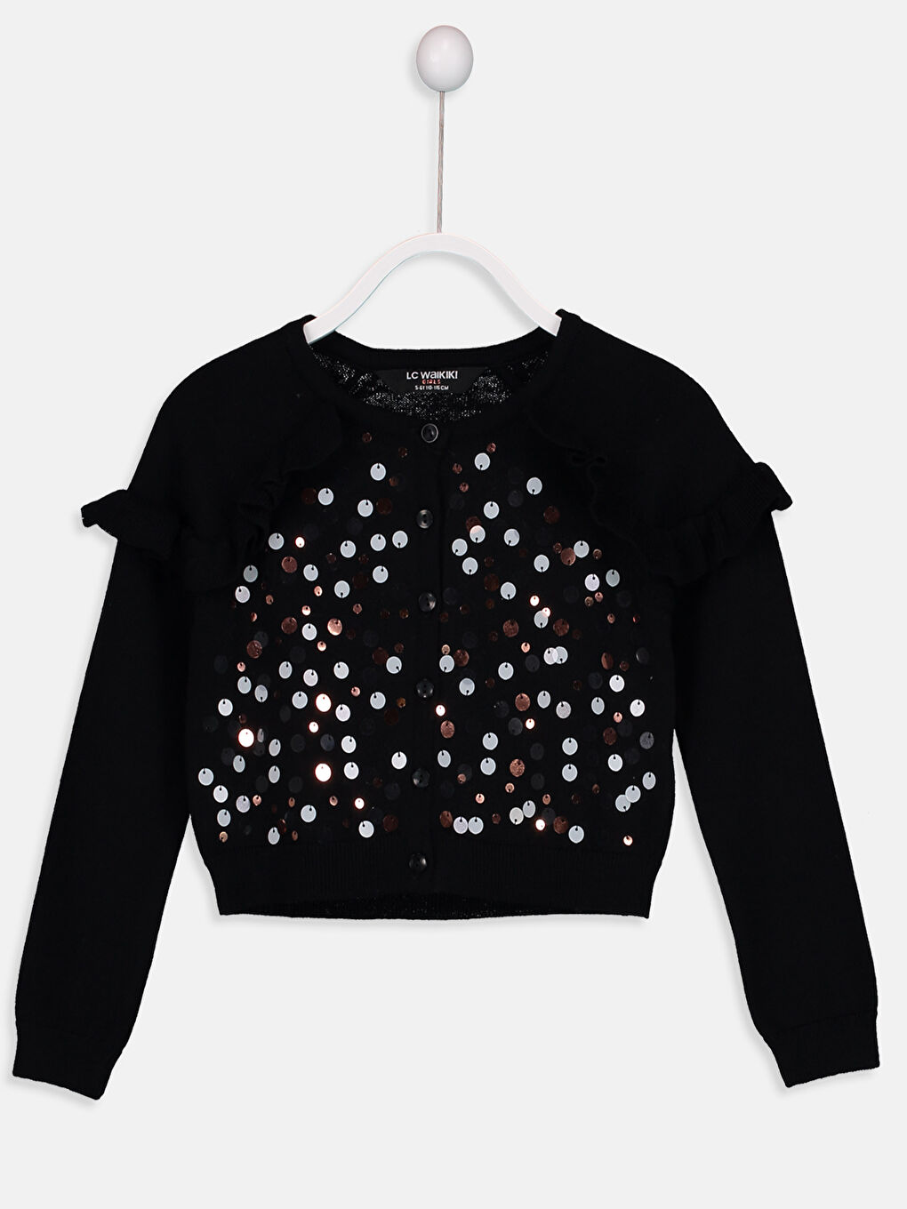 Девочки Черный Кардиган-1