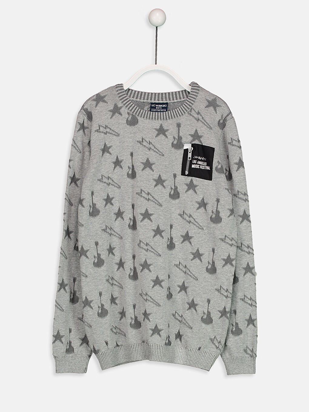 LCW Kids Boy GREY Sweater -8W2642Z4-LAL