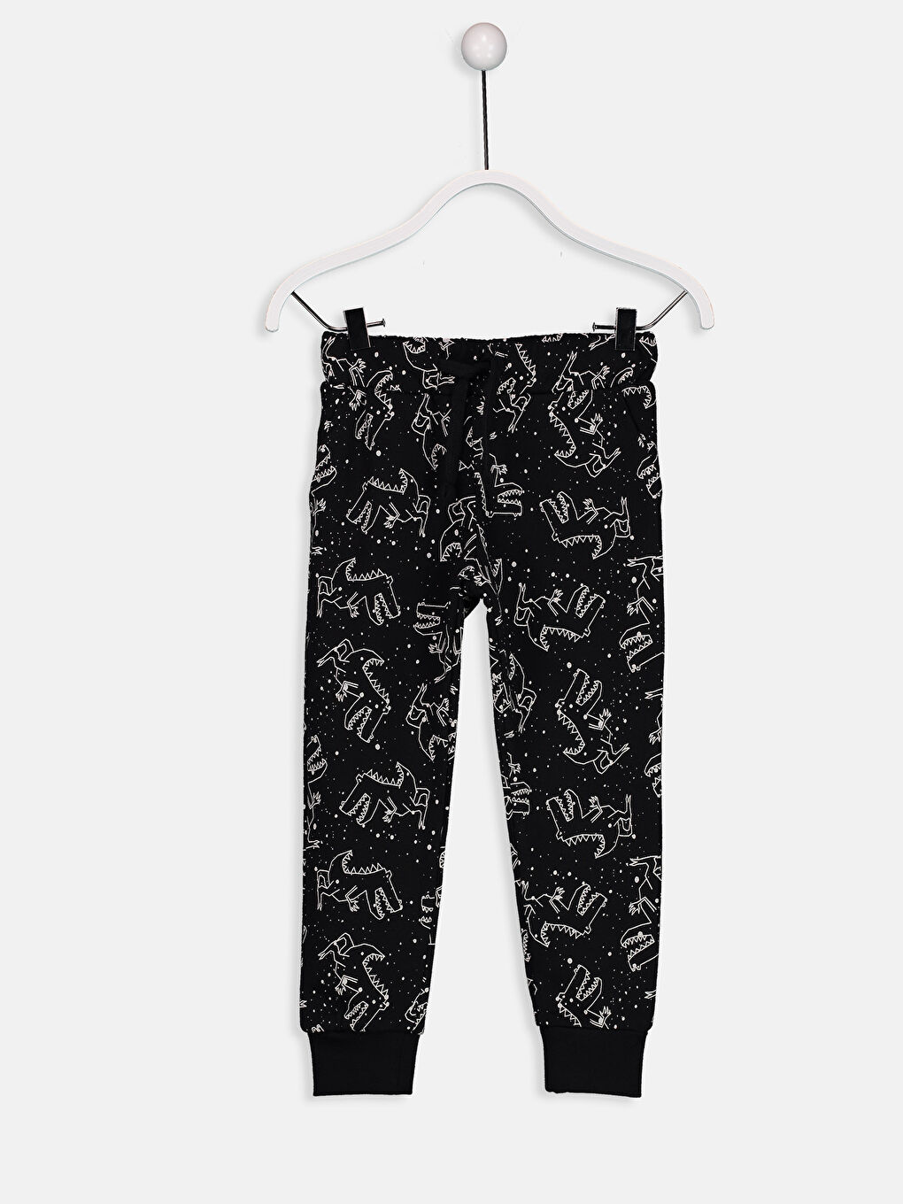 Siyah Baskılı Eşofman Altı