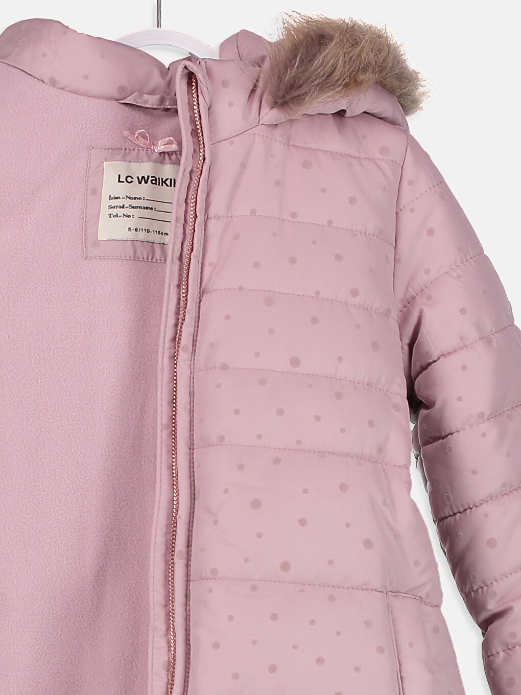 Mädchen ROSA Mantel-2