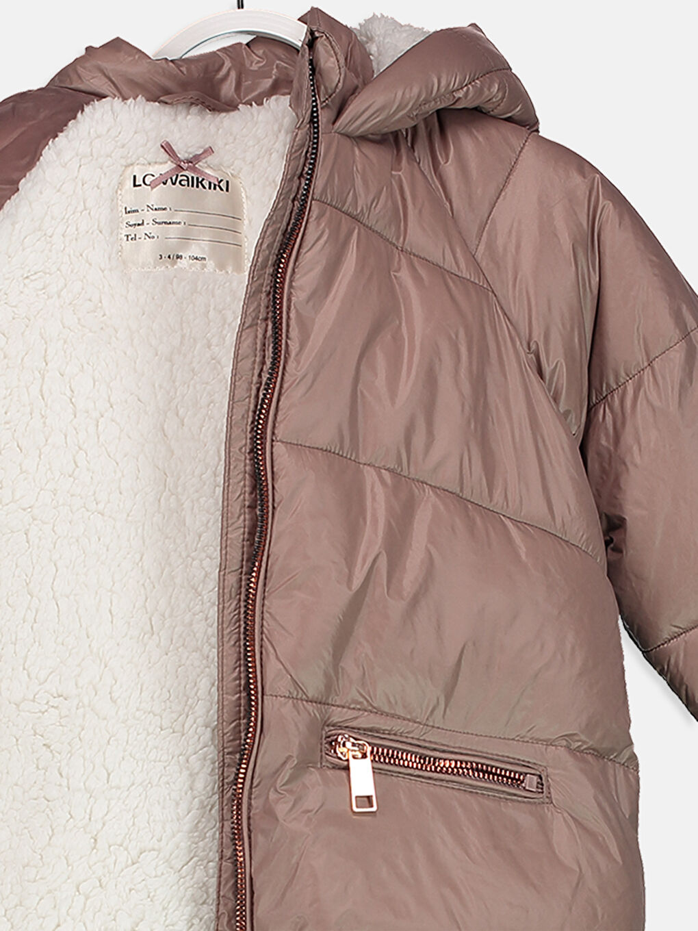 Дівчина БЕЖЕВИЙ Тепле  Пальто-2