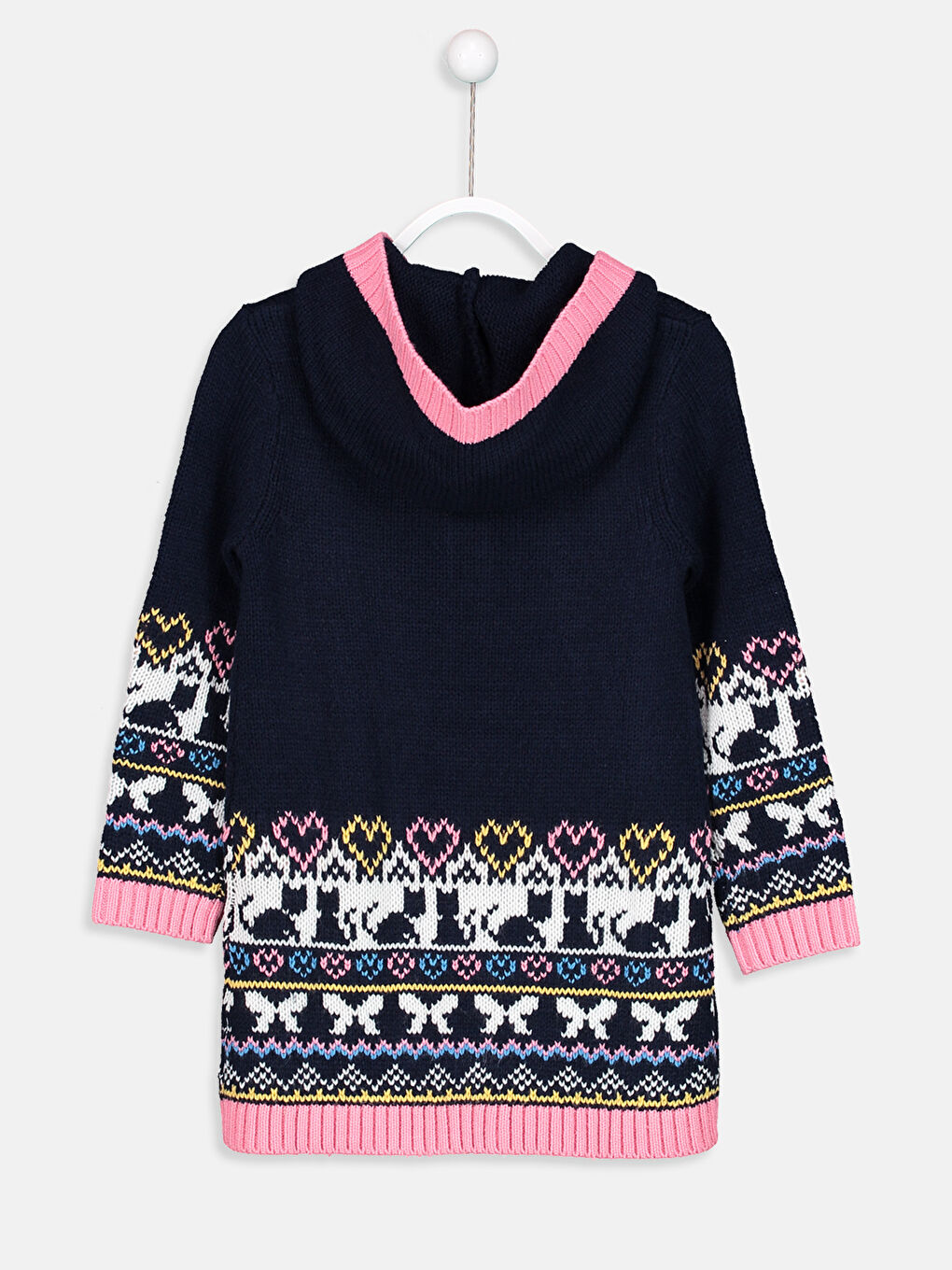 Кардиган с капюшоном для девочек-1