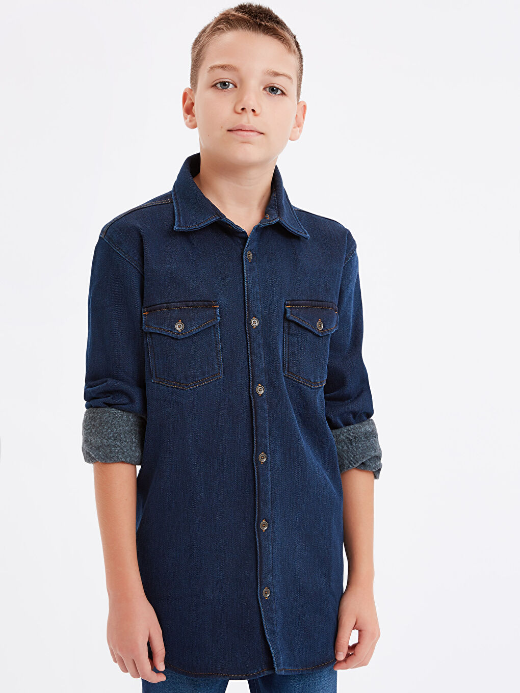 Boy INDIGO Denim Shirt