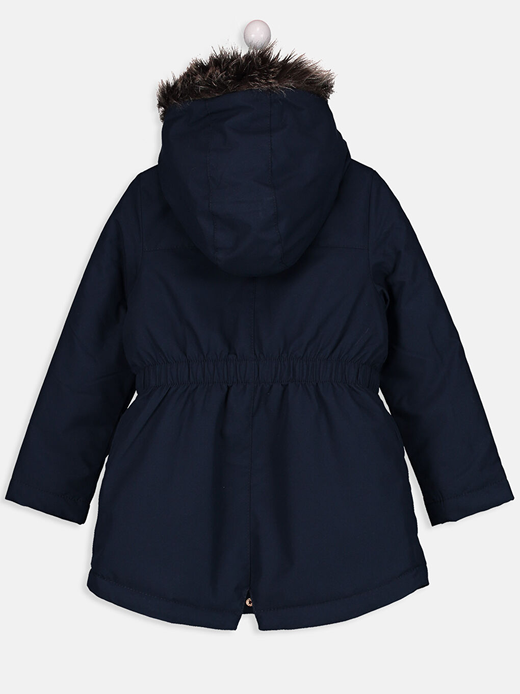 Girl NAVY Overcoat-1