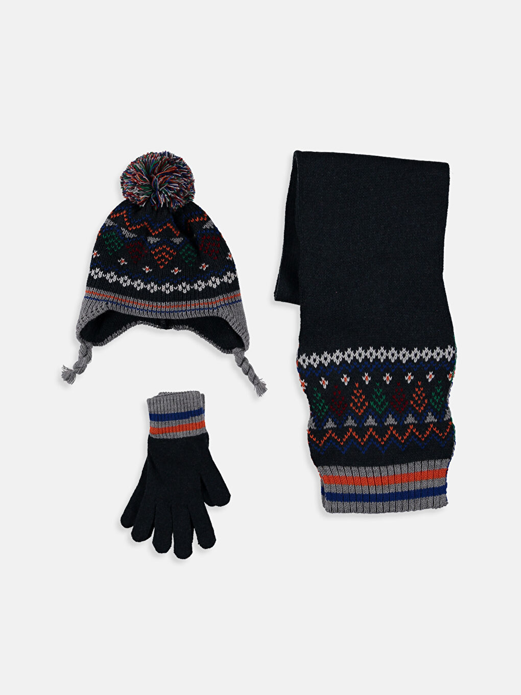 LCW ACCESSORIES Ensemble écharpe, bonnet et gants MARINE Unisexe -8W4527Z4-HKF