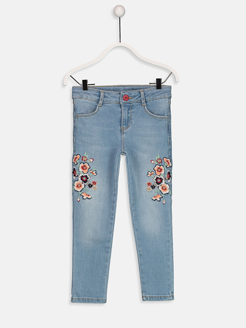 Orta İndigo Rodeo Jean Pantolon-1