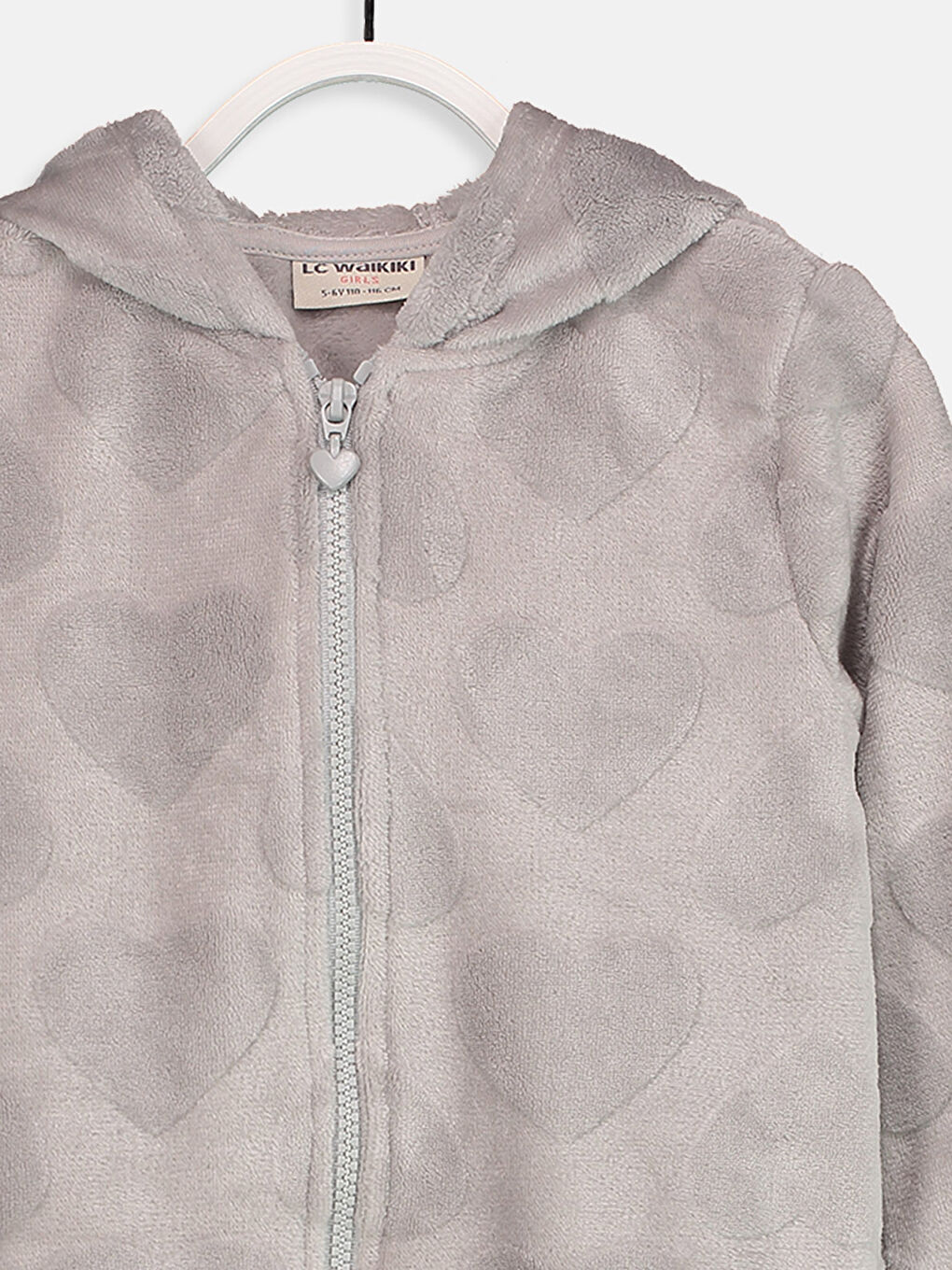 Girl GREY Zip-Up Sweatshirt-2