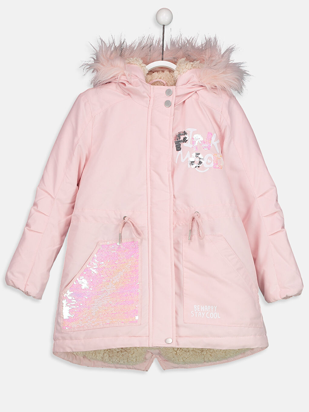Момиче Розово Палто-1
