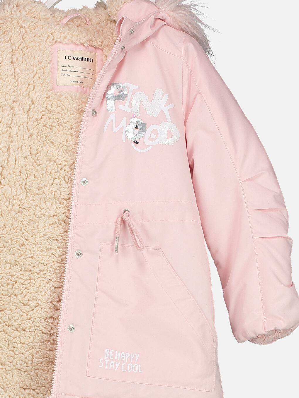 Момиче Розово Палто-3