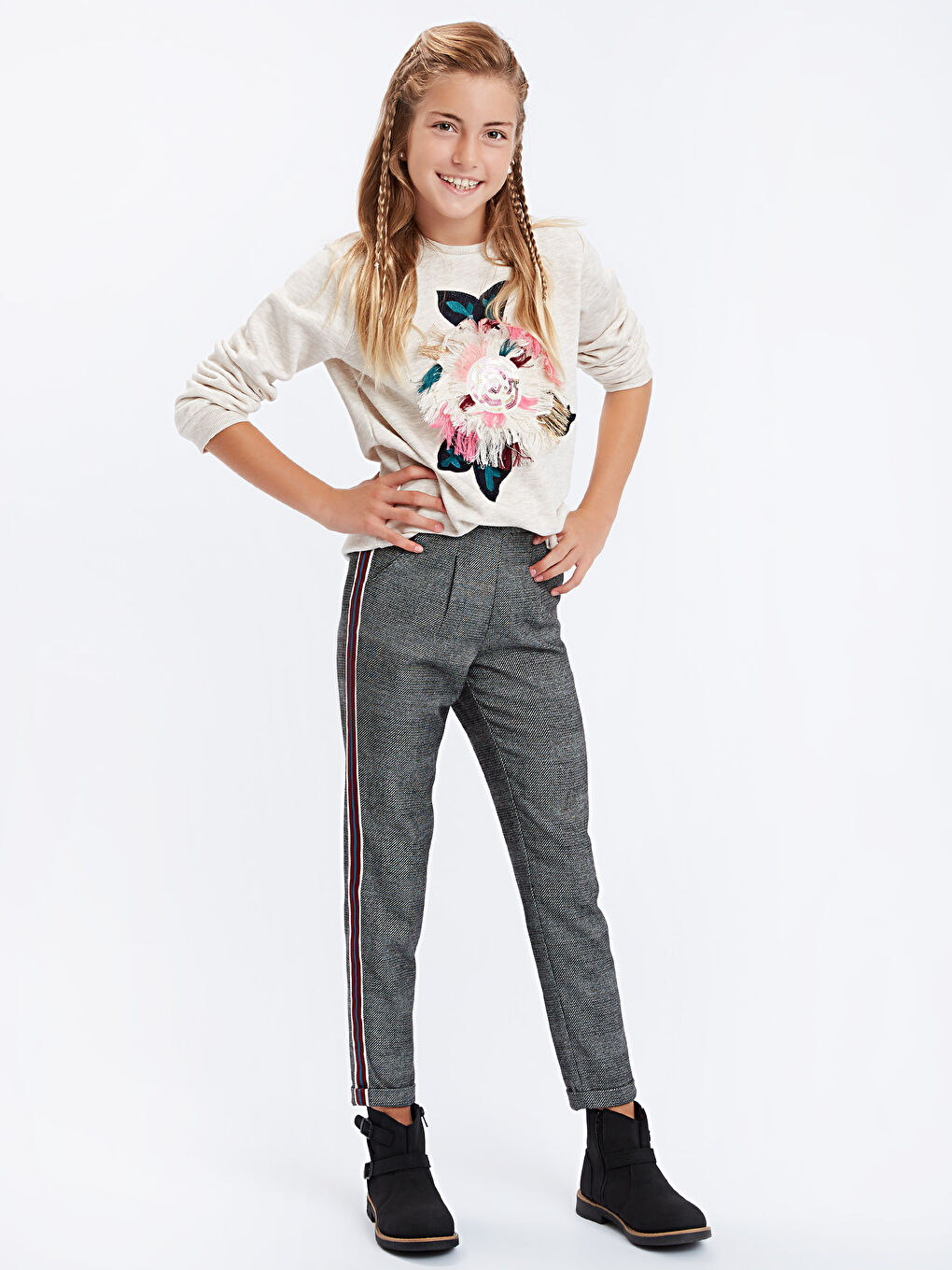 Pembe-Lila-Beyaz Pantolon-3