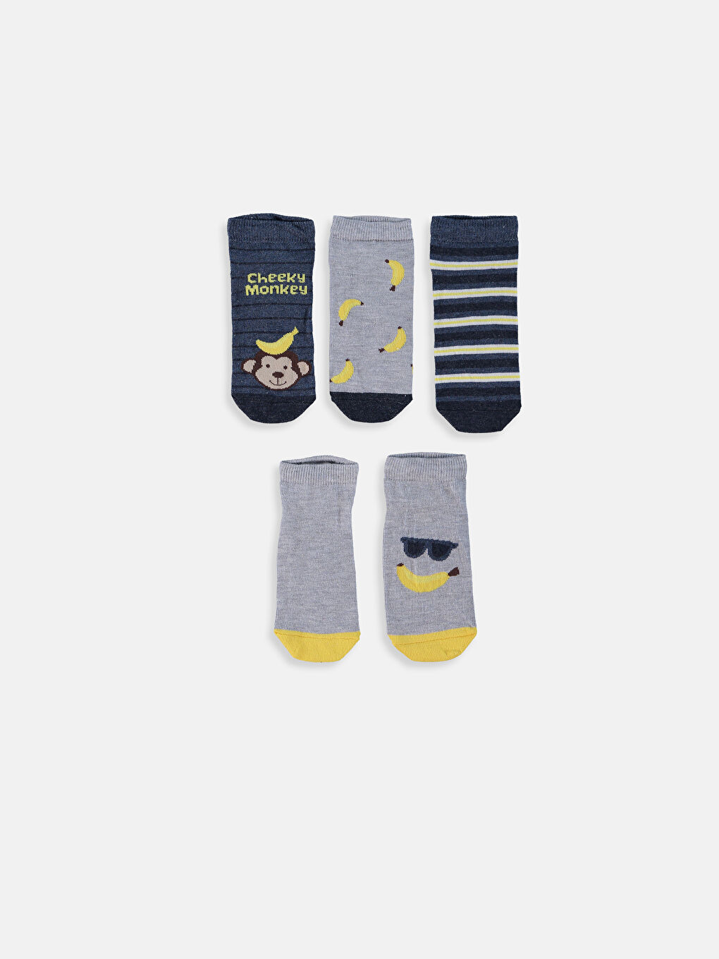 Denim Mavi Patik Çorap-1