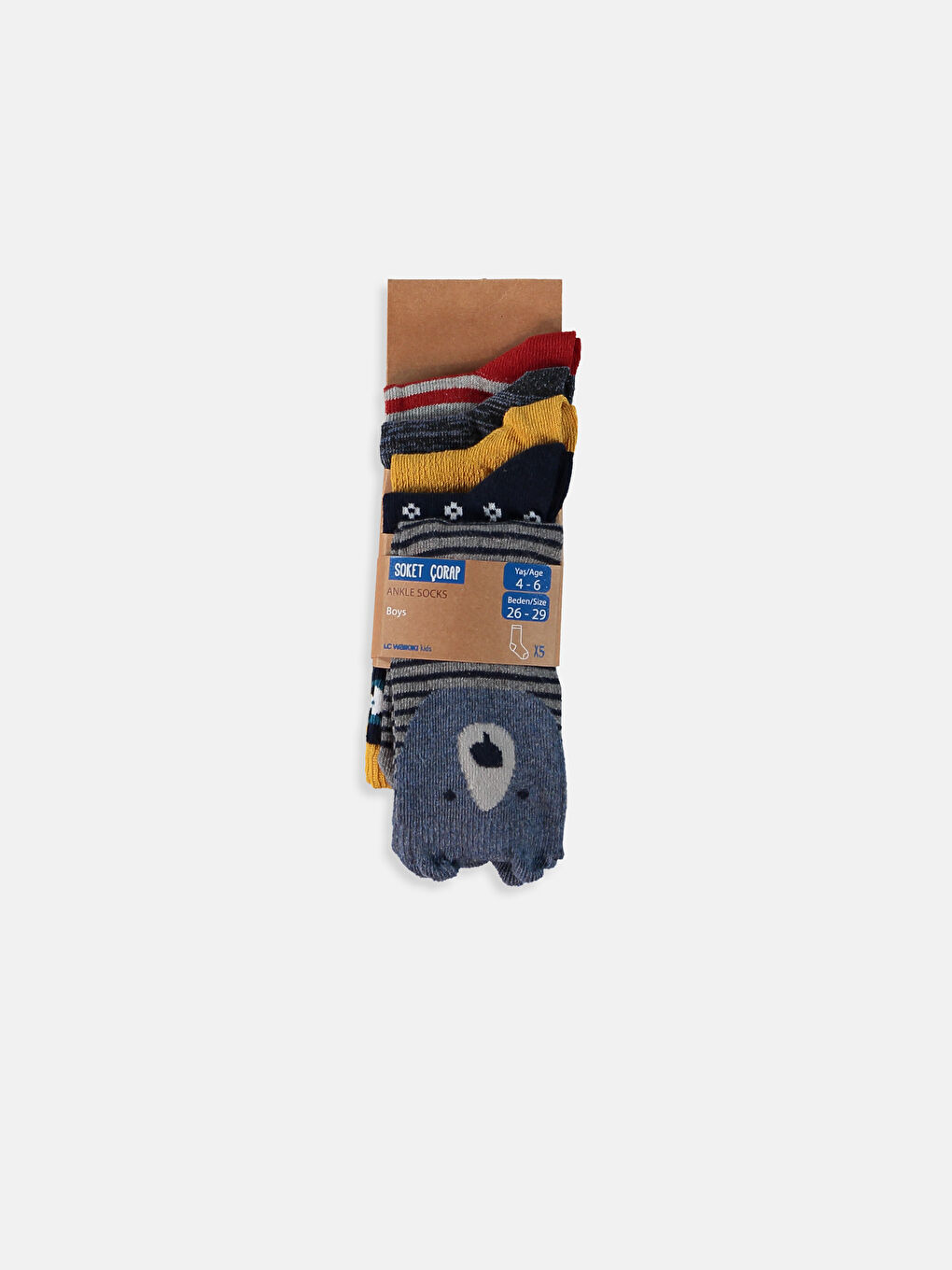 LCW Kids Unisex NAVY Ankle Socks -8W8532Z4-CRP