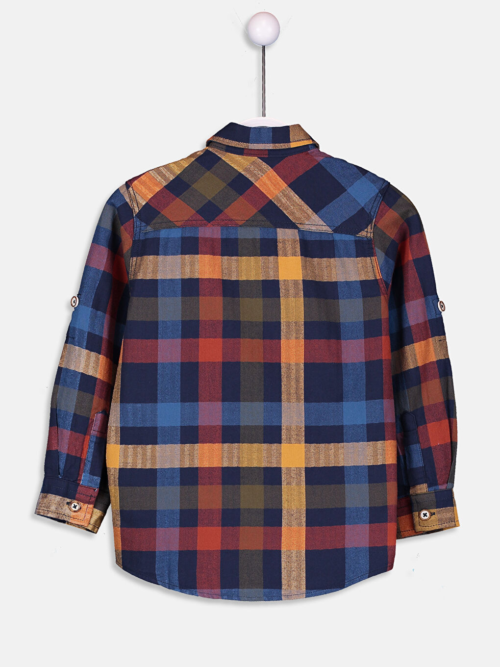 Lacivert Ekose Gömlek-1