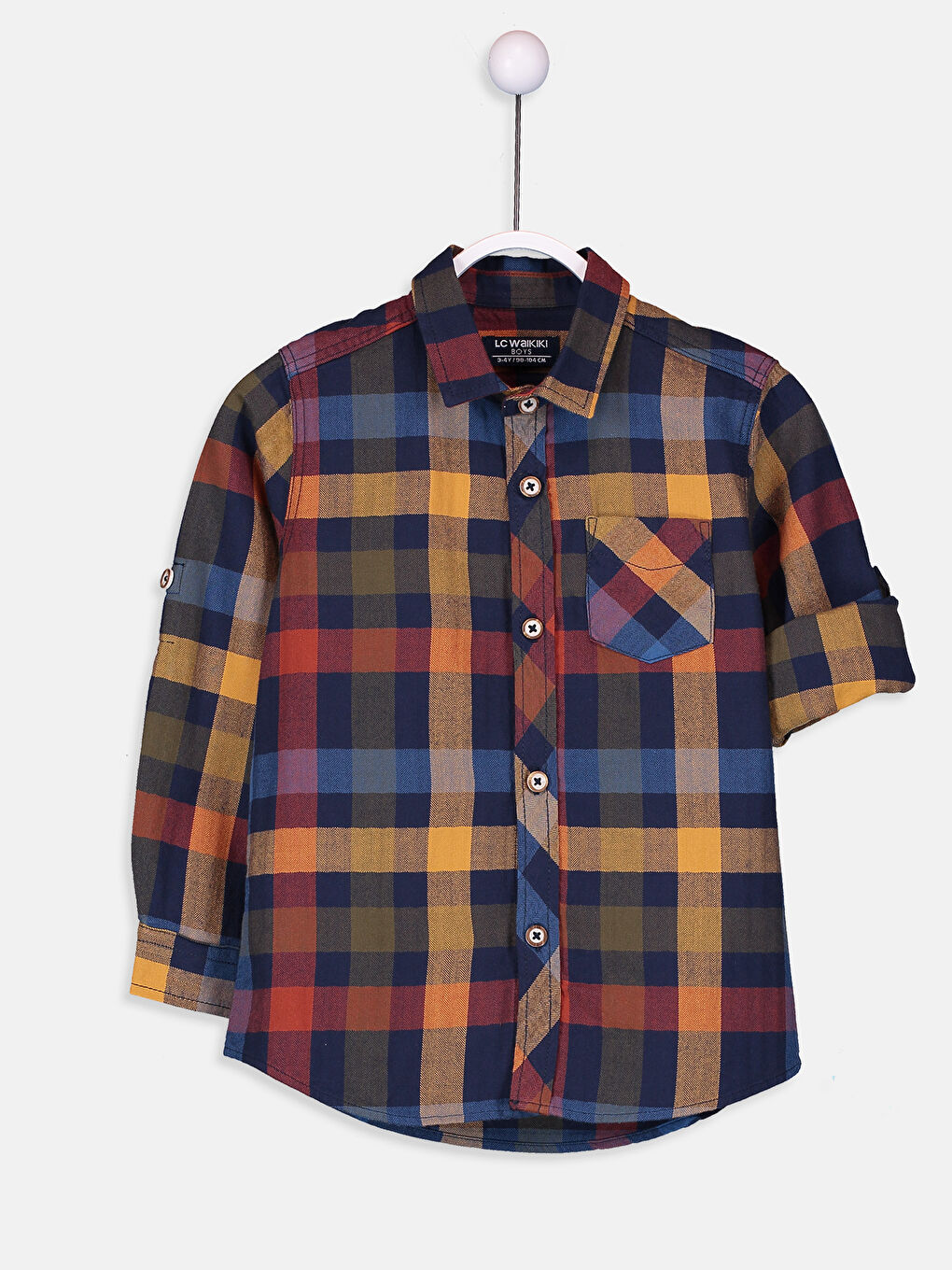 Lacivert Ekose Gömlek-2