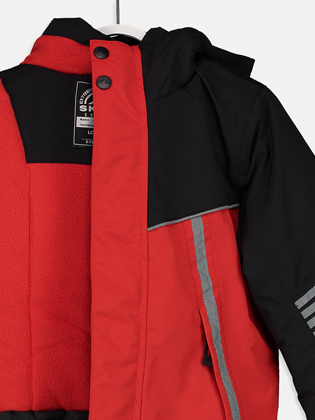 Ұлдар қызғылт сары түс Пуховик пальто-3