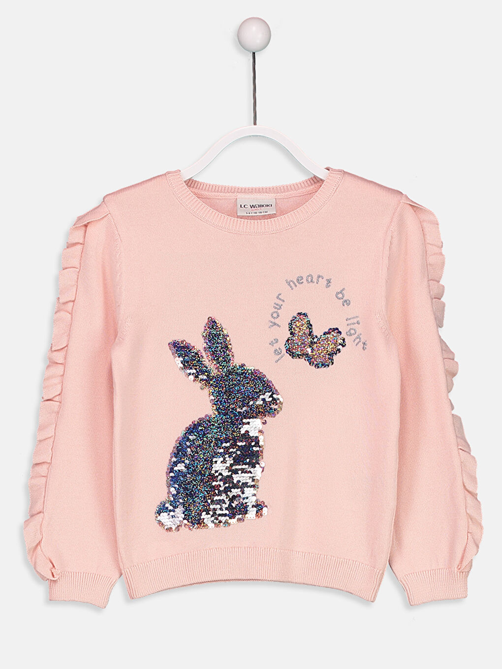 LCW Kids Crew Neck Girls' Sweater -8W9199Z4-FX2 - LC Waikiki