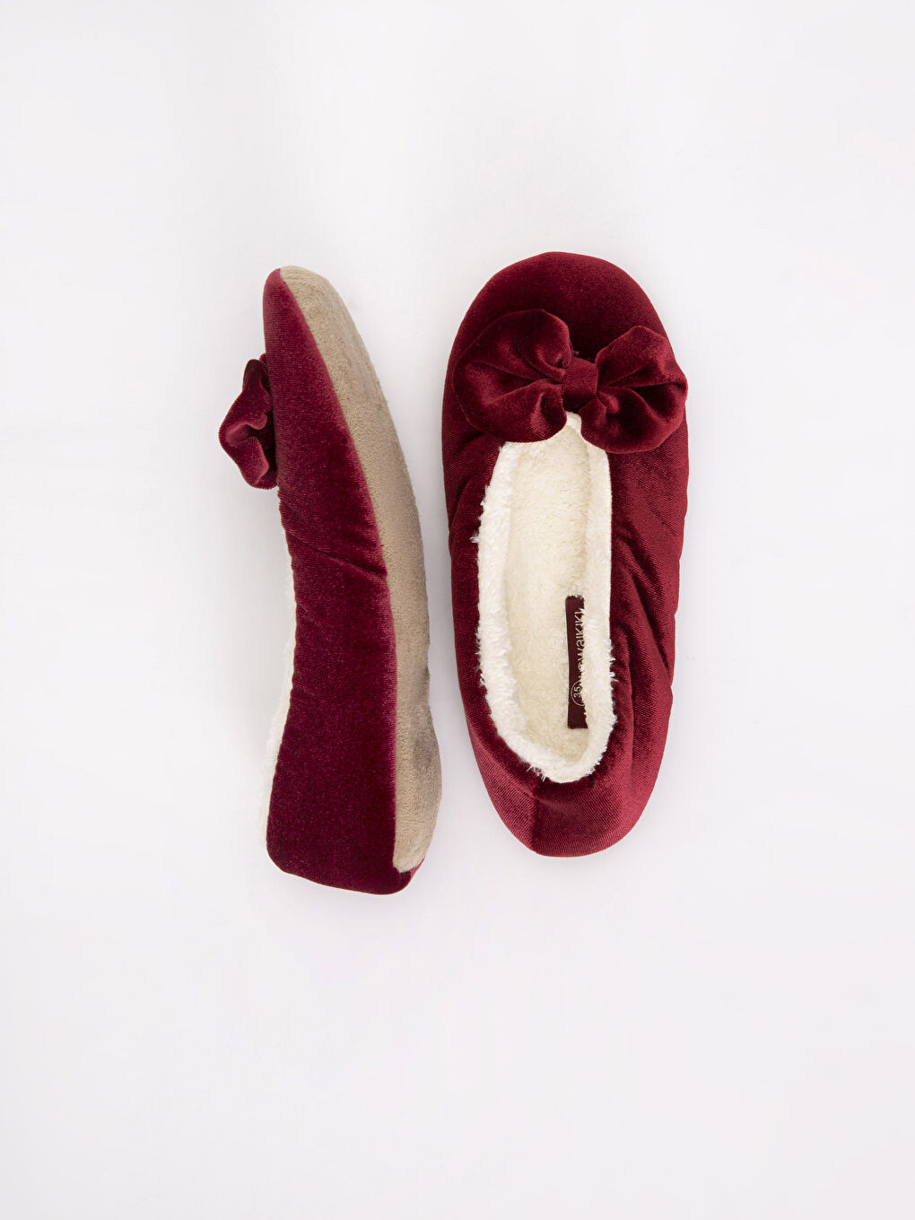 Қыздар бордо  Үйге киюге арналған жылы тәпішке-1