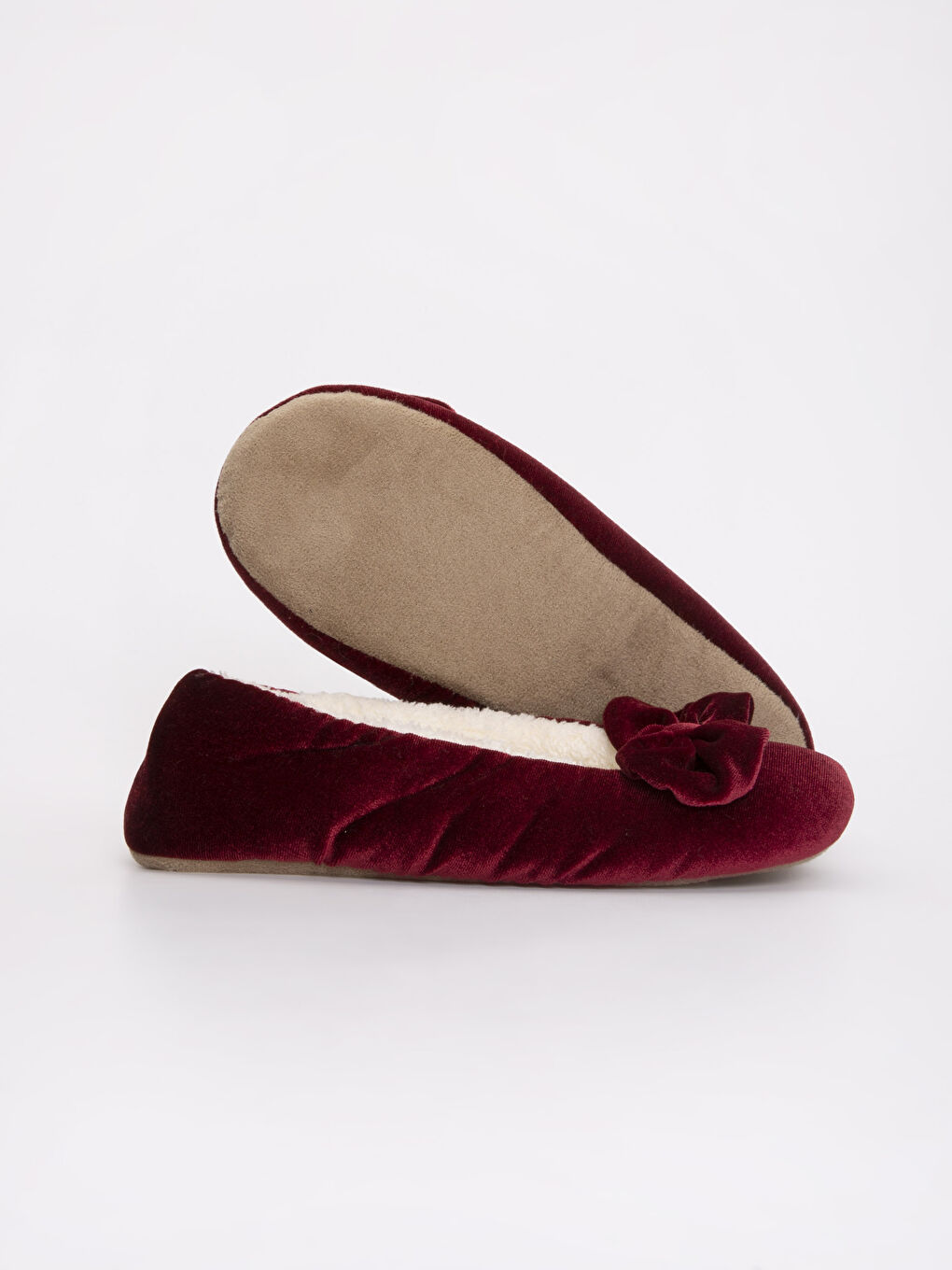 Қыздар бордо  Үйге киюге арналған жылы тәпішке-2