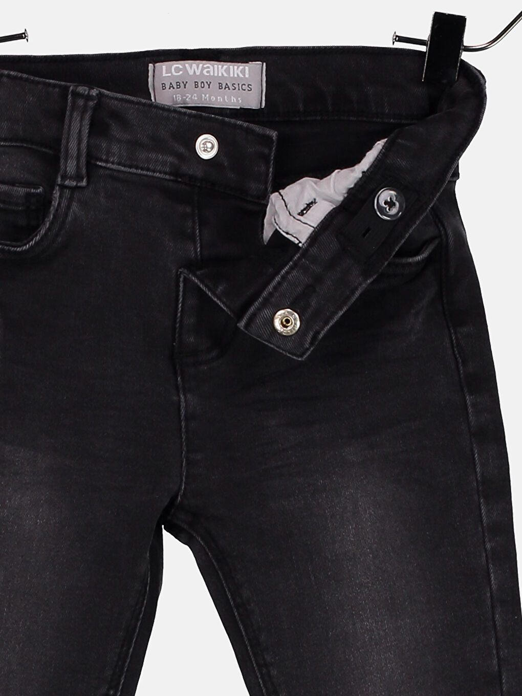 Siyah  Rodeo Jean Pantolon-3