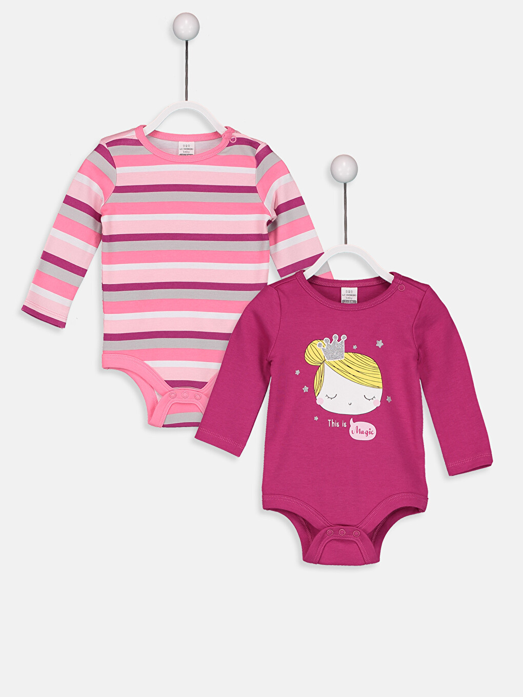 2-pack Baby Girl's Cotton Bodysuit