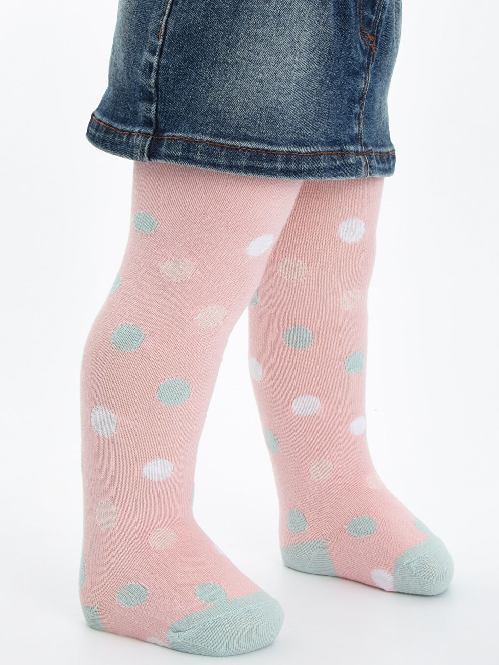 Karışık Renk İpliği Boyalı Külotlu Çorap-2