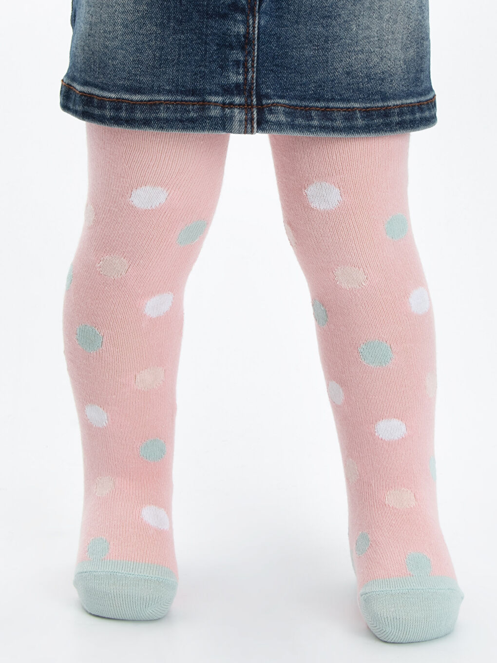 Karışık Renk İpliği Boyalı Külotlu Çorap-4