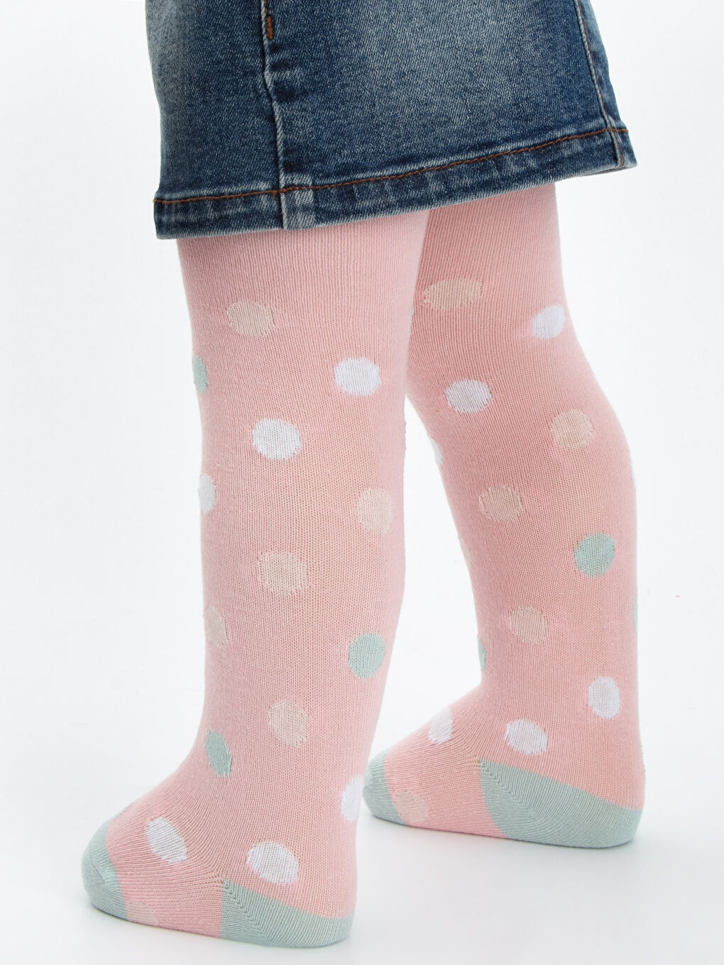 Karışık Renk İpliği Boyalı Külotlu Çorap-6