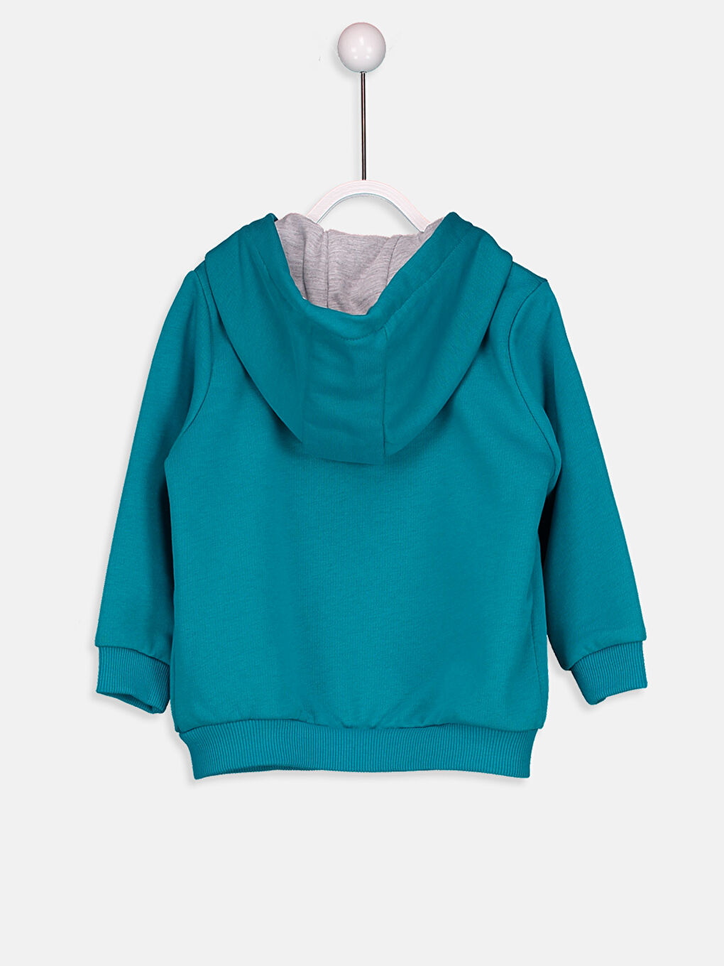 LCW baby Baby Boy TURQUOISE Zip-Up Sweatshirt -8W0537Z1-GTJ