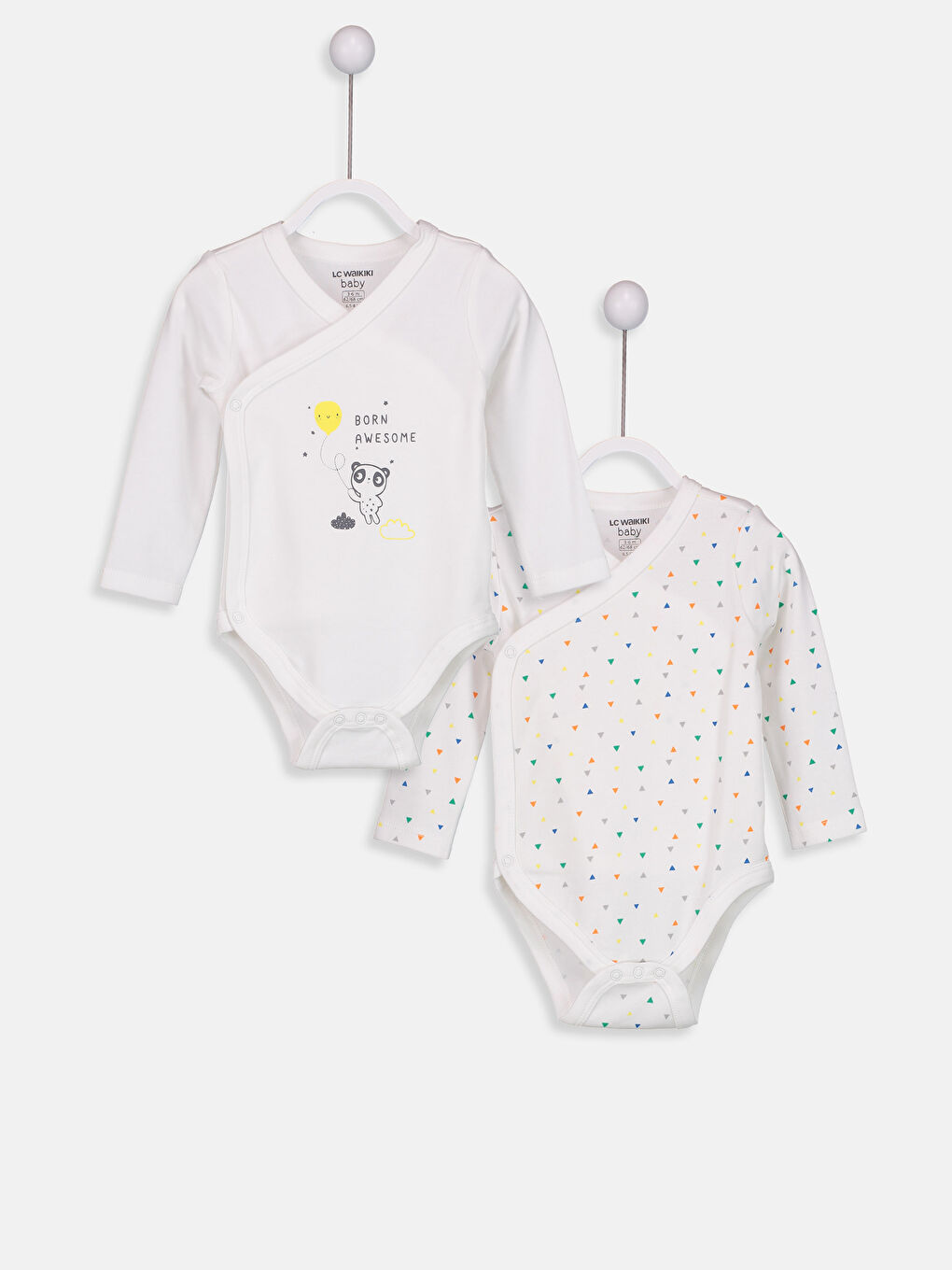 Ekru Baskılı Çıtçıtlı Body