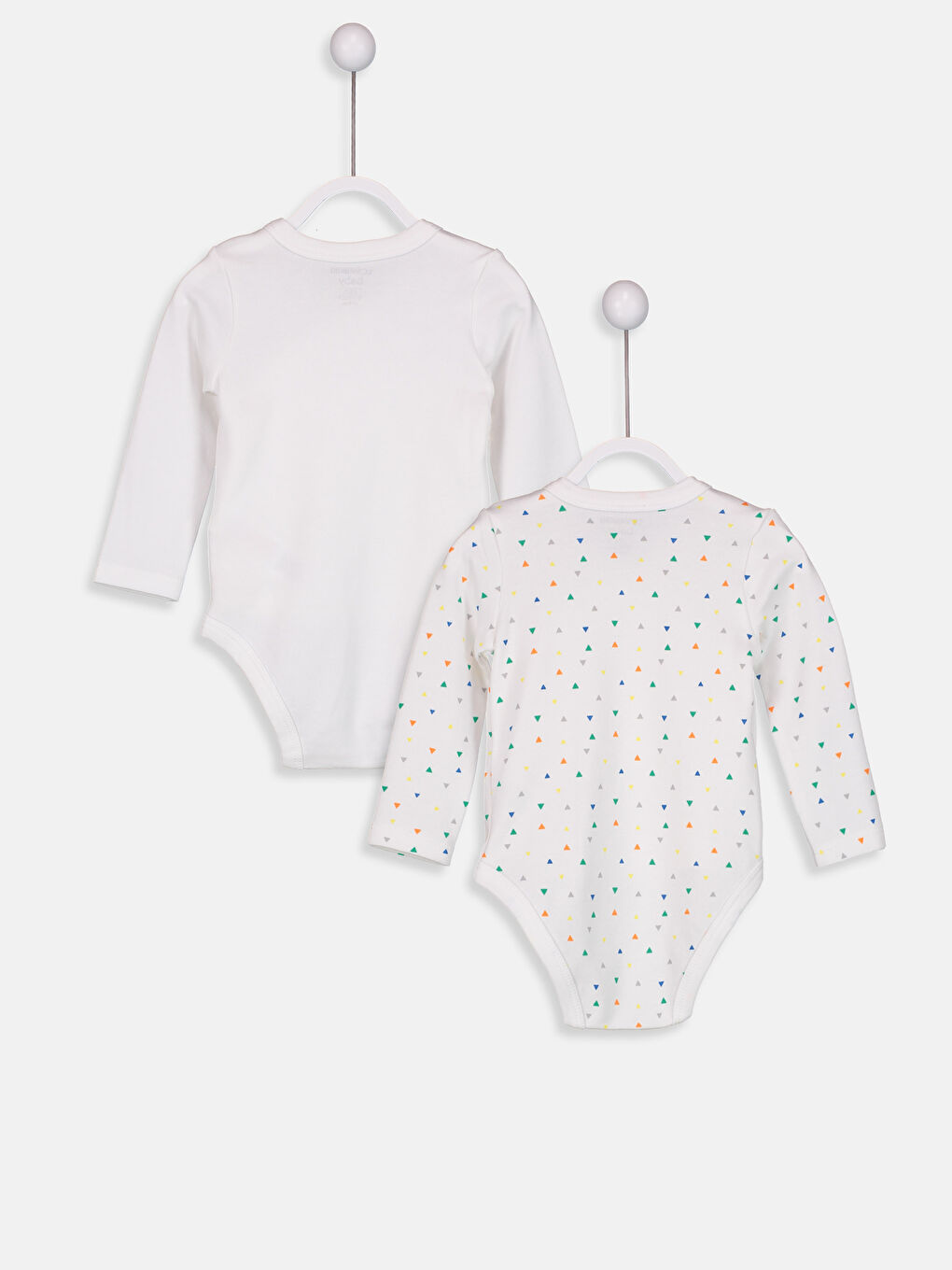 Ekru Baskılı Çıtçıtlı Body-1