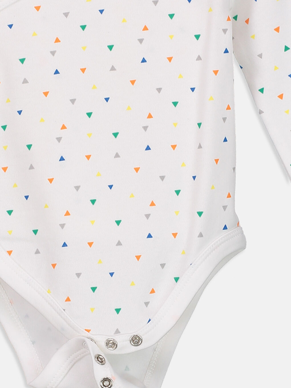 Ekru Baskılı Çıtçıtlı Body-3