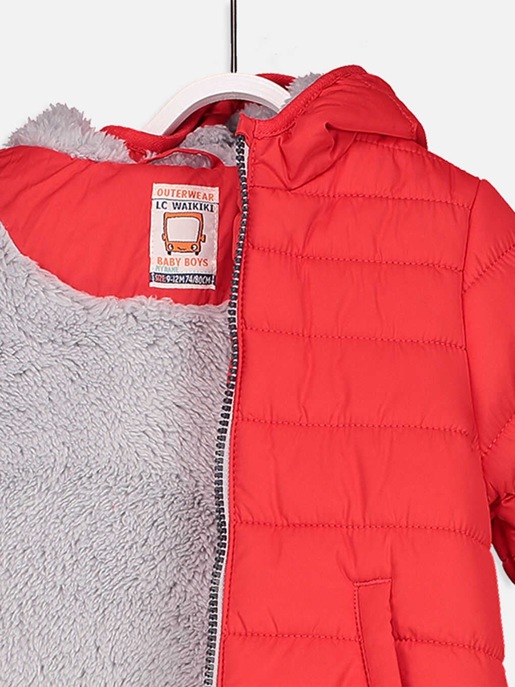 Manteau ROUGE Bébé garçon -2