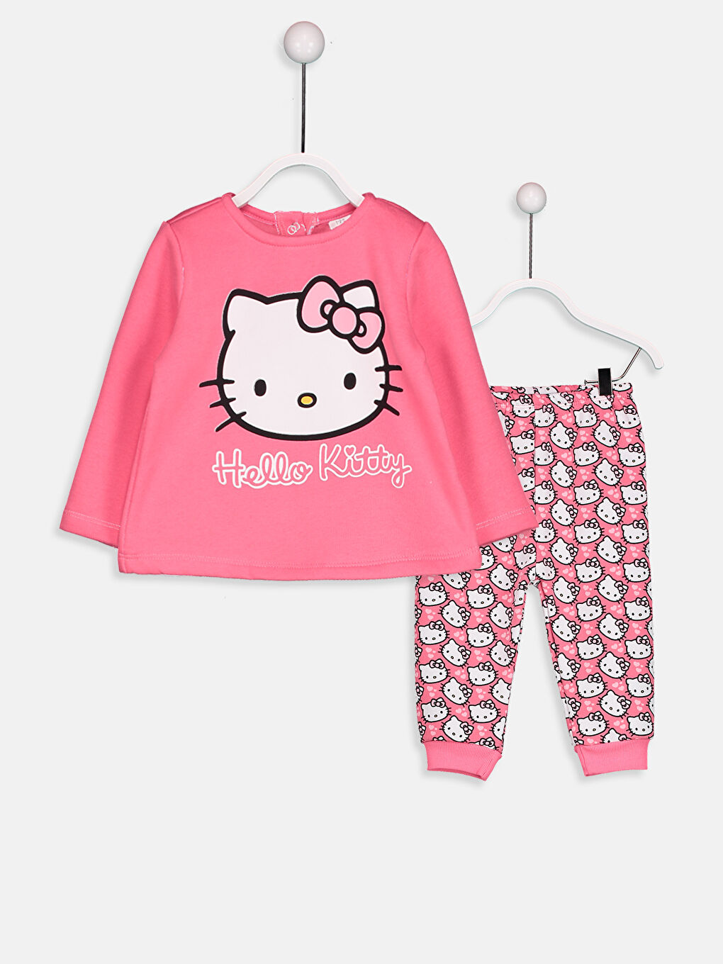 Bedrucktes Baby Mädchen Hello Kitty Pyjama-Team