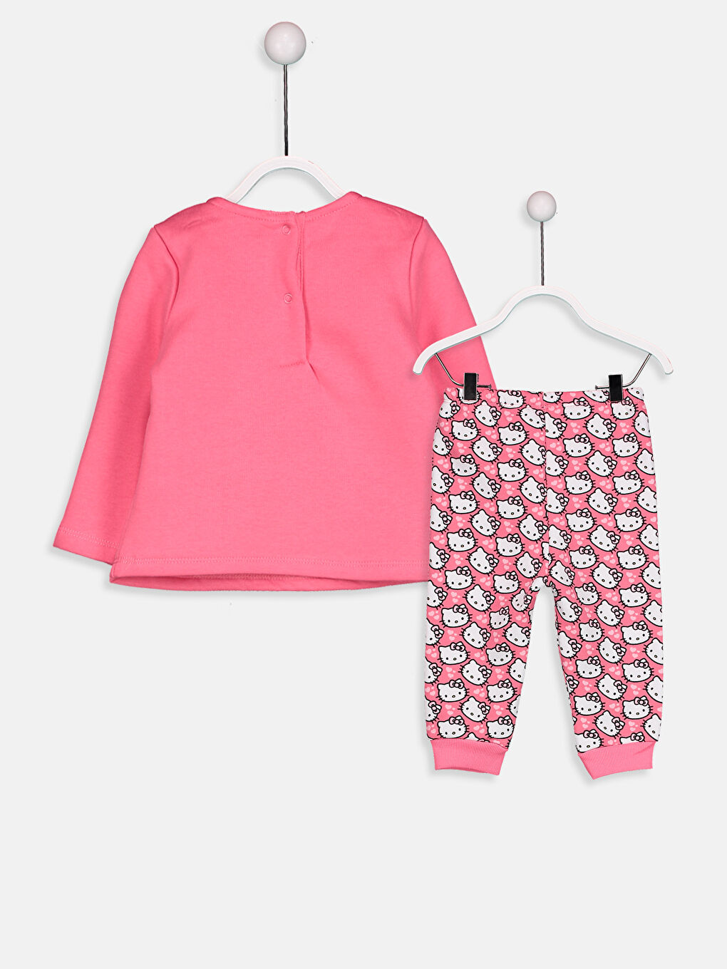 Bedrucktes Baby Mädchen Hello Kitty Pyjama-Team-1