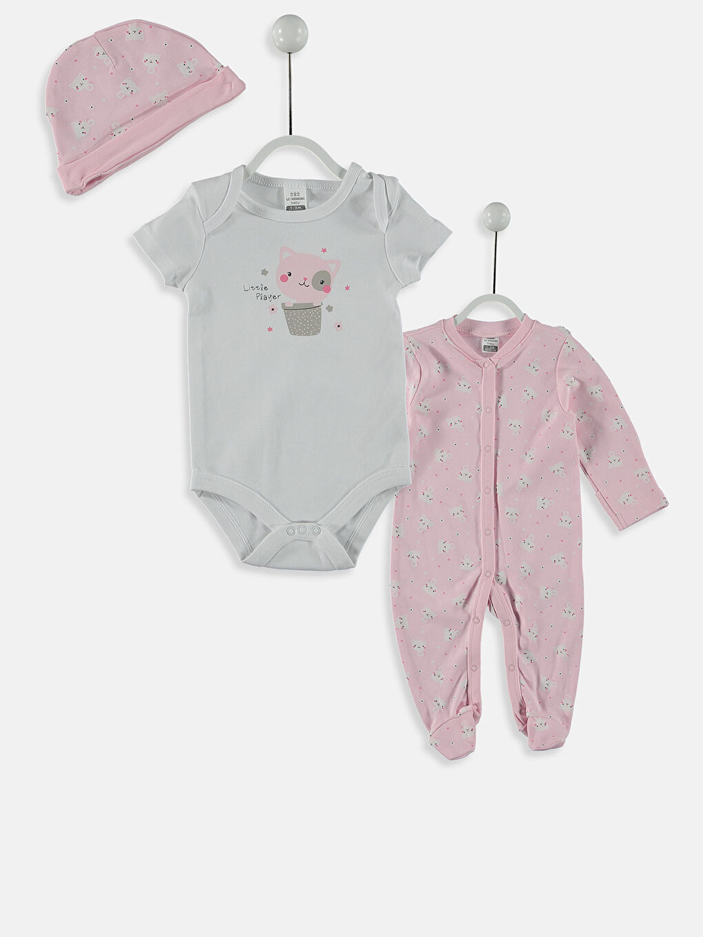 LCW baby Baby Girl PINK Newborn Set -8W1754Z1-671