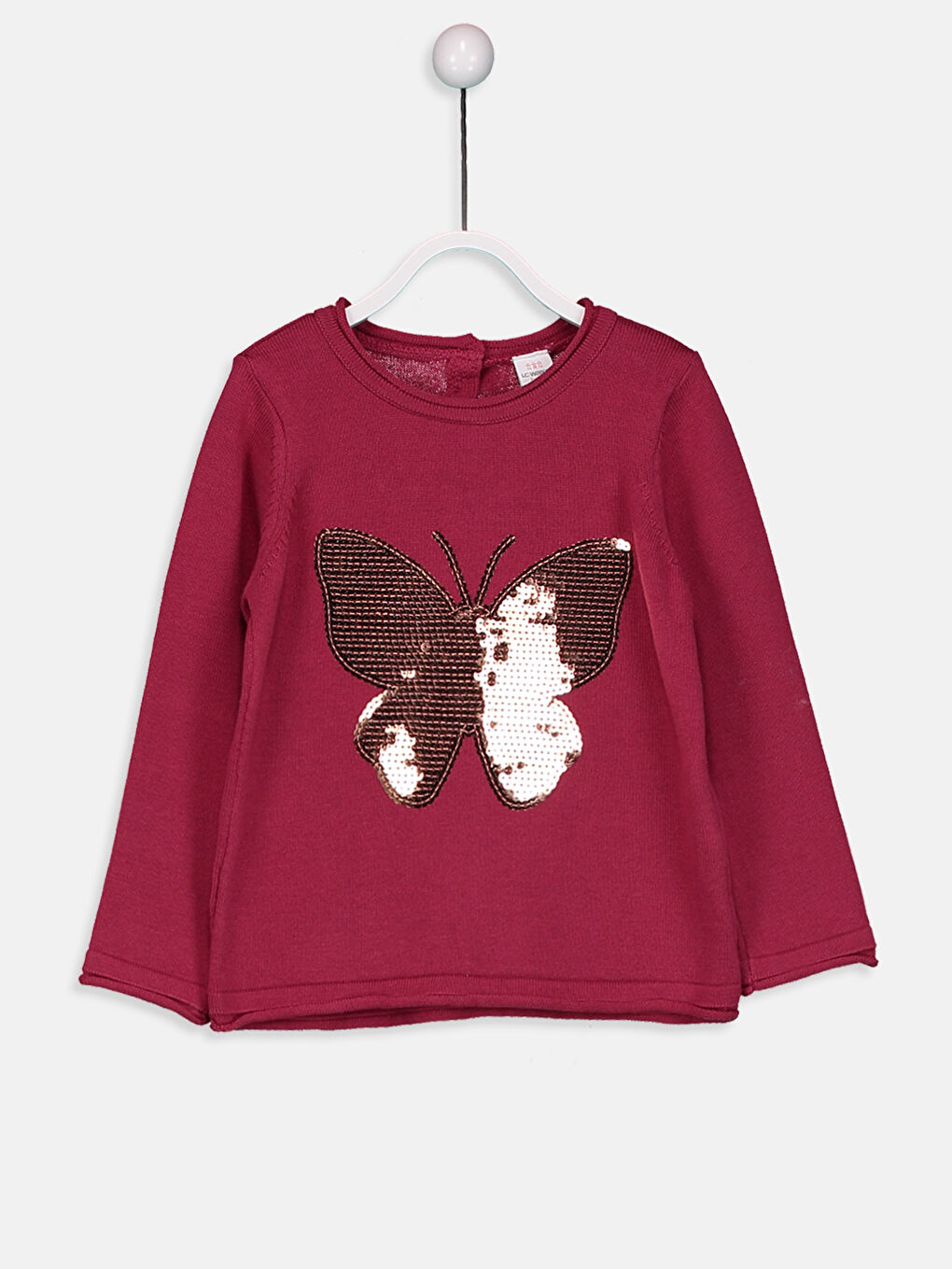 LCW baby Baby Girl BORDEAUX Sweater -8W3310Z1-HEQ