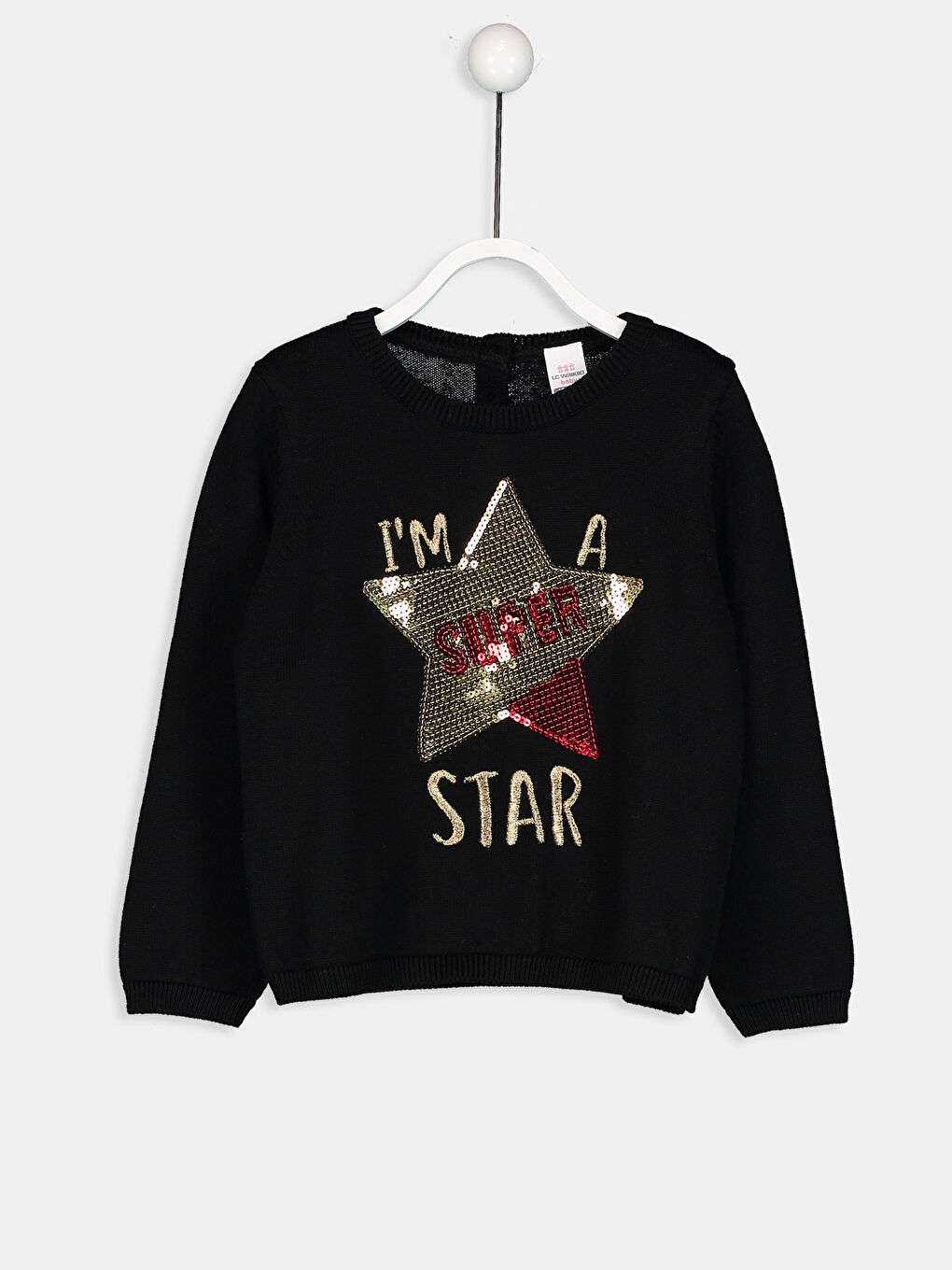 Baby-Mädchen SCHWARZ Pullover