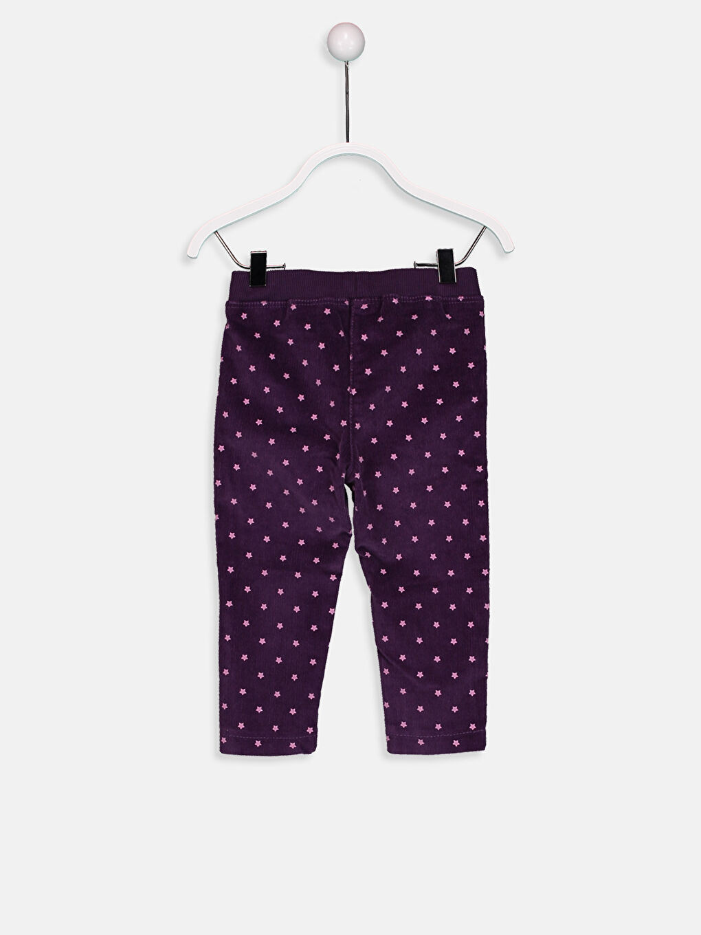 Mor Baskılı Pantolon-1