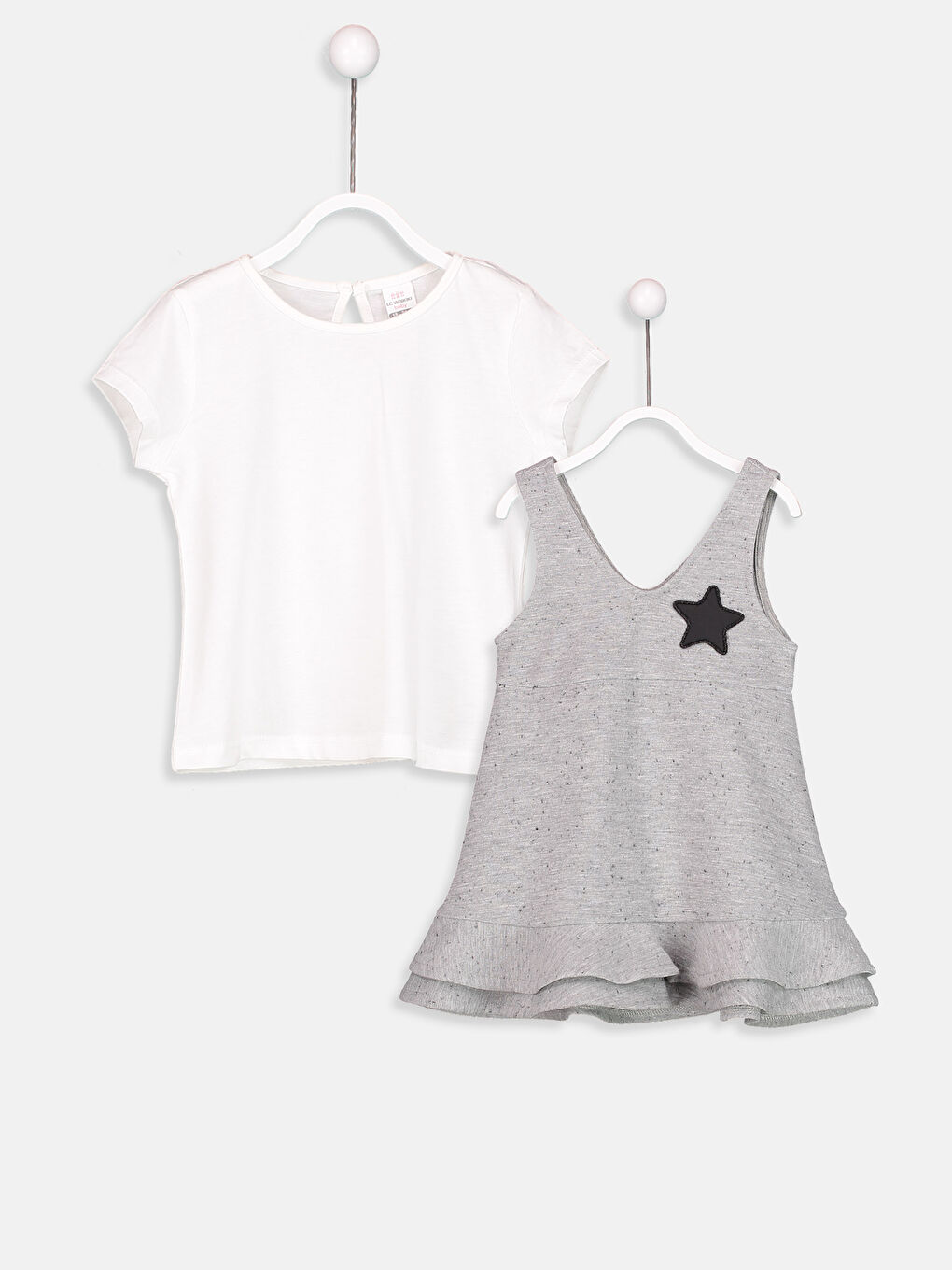 Robe GRIS Bébé Fille-1