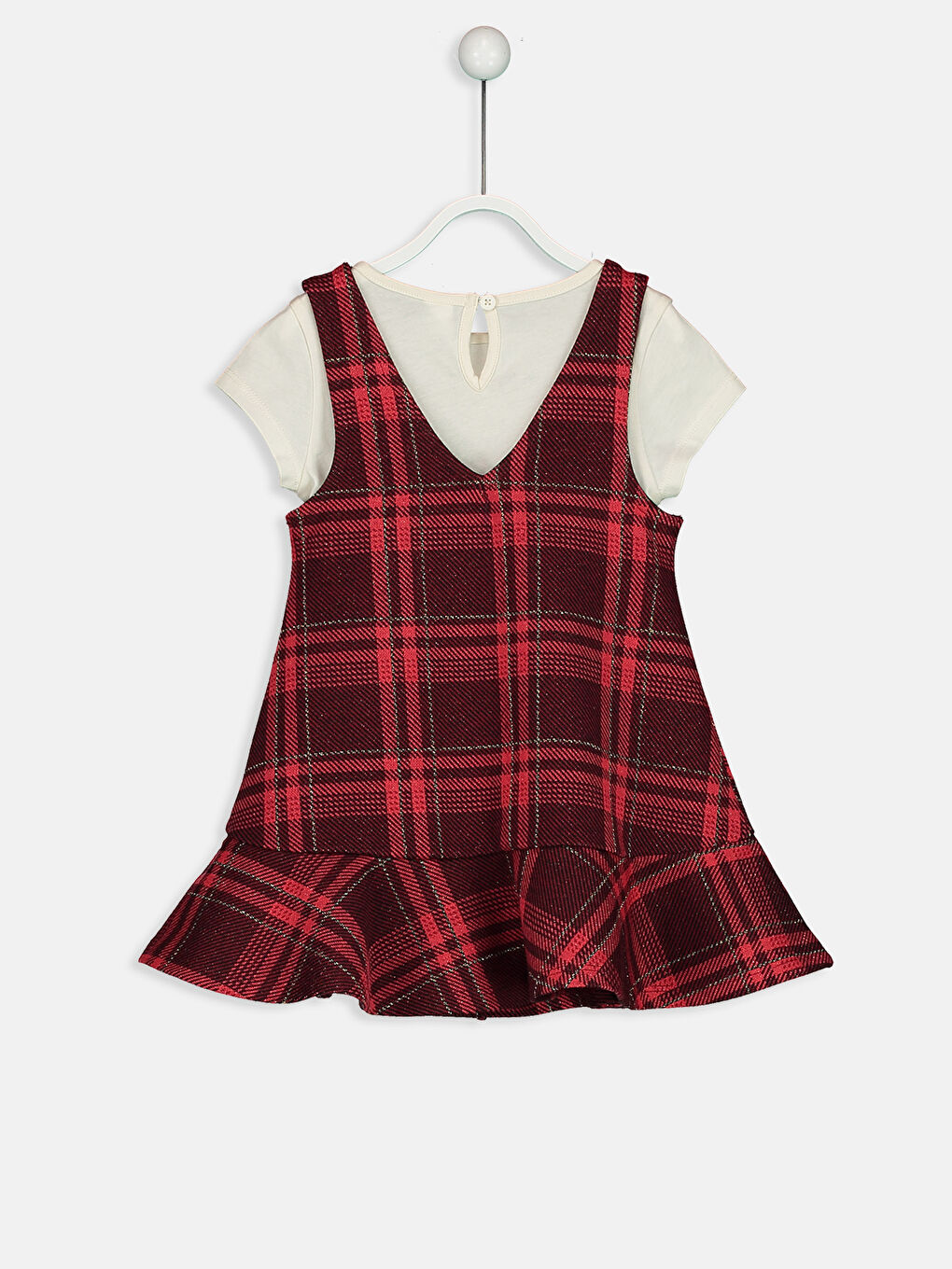 Robe ROUGE BORDEAUX Bébé Fille-2