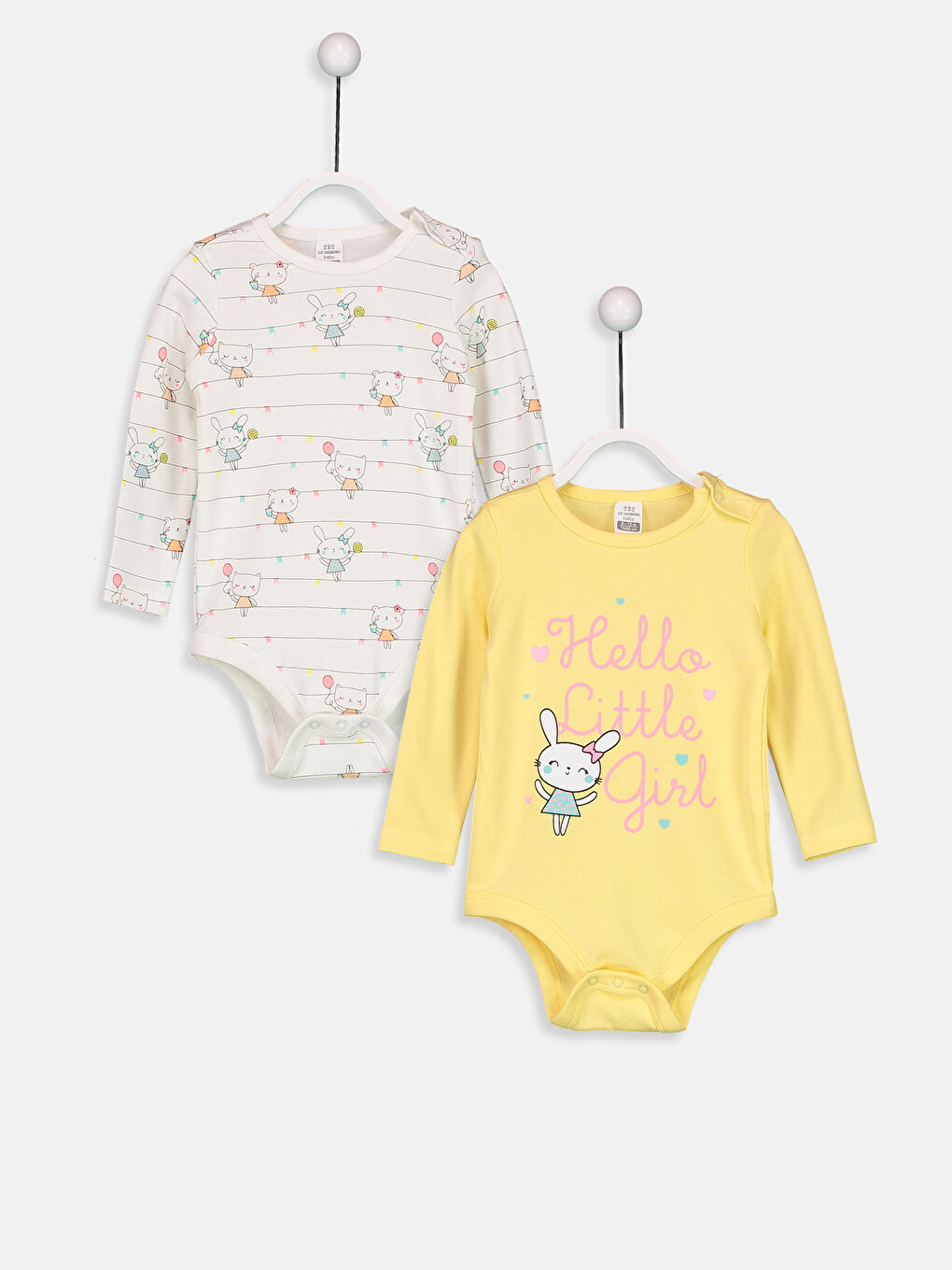 2-pack Baby Girl's Cotton Bodysuit