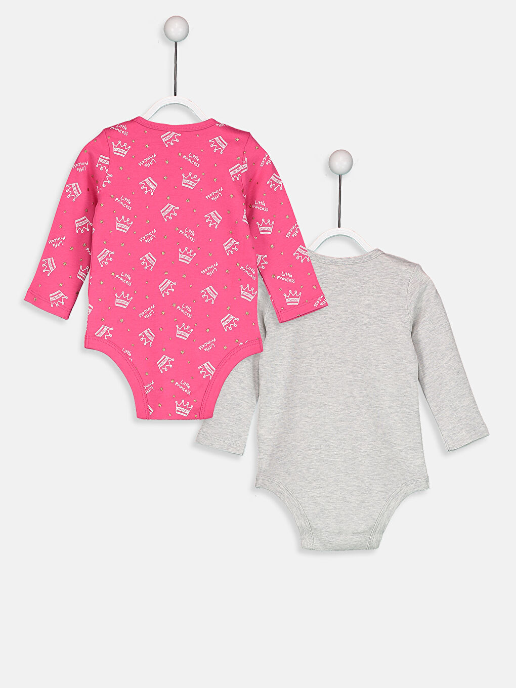 Lot de 2 bodys imprimés bébé fille-1
