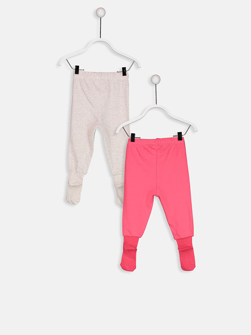 Kız Bebek Çoraplı Pijama Alt 2'li-1