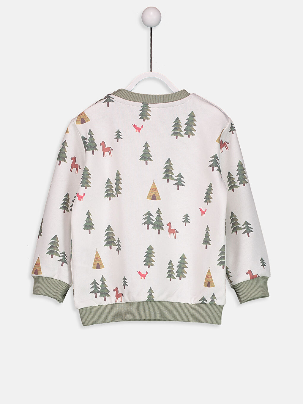 Koyu Sarı Baskılı Sweatshirt-1