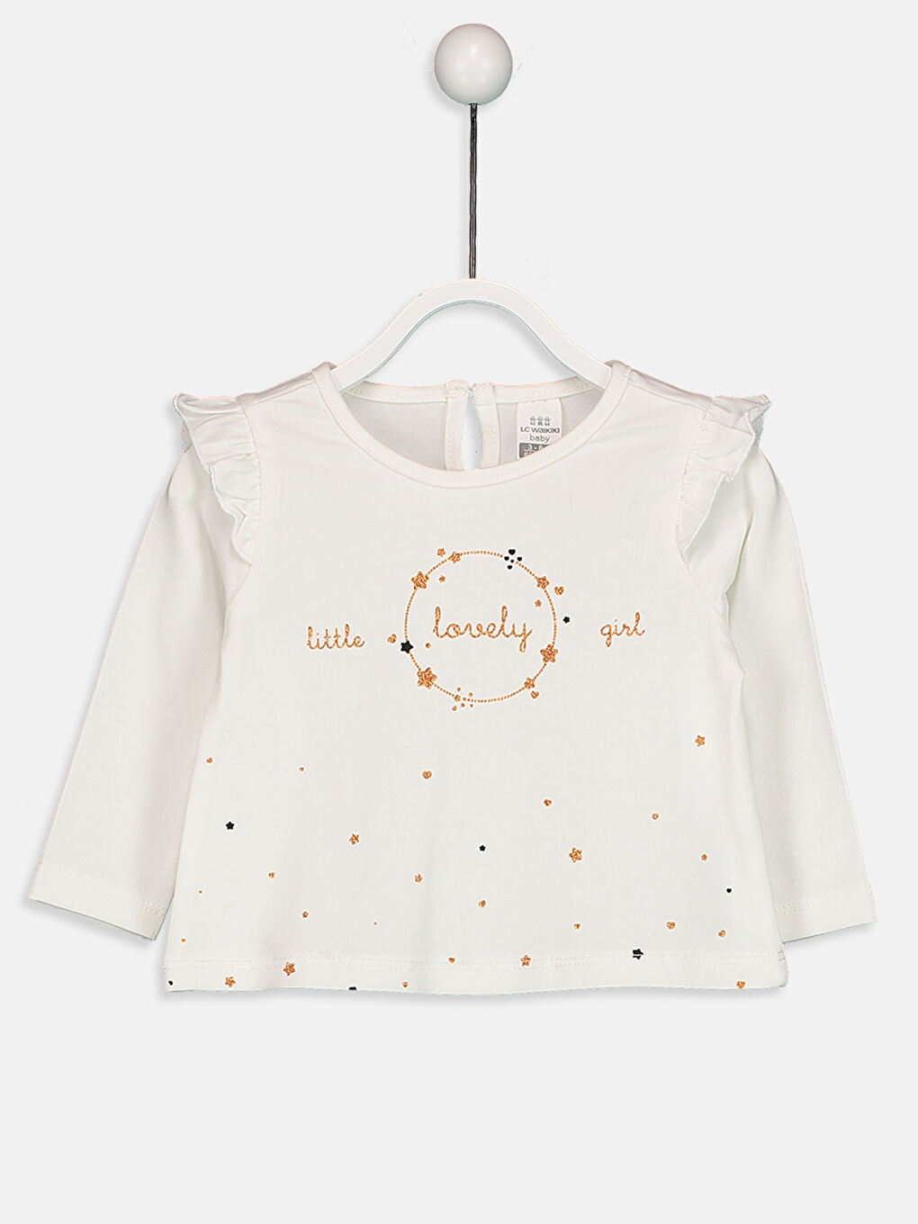 Baby Girl WHITE Bodysuit-1